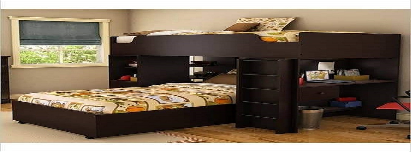 Full Size Bed With slide and Wardrobe